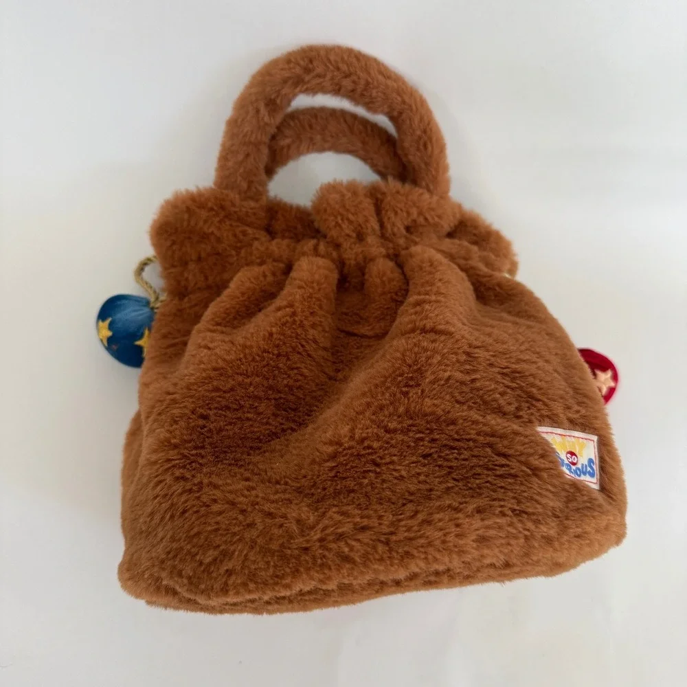THE MONSTERS Why So Serious Labubu Candy Pouch Plush Bag Brown
